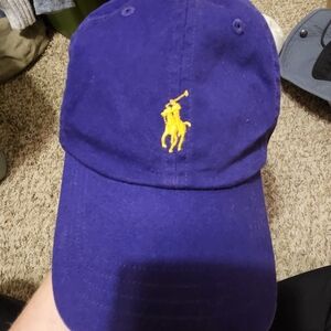 Ralph Lauren Purple and Yellow Baseball Hat